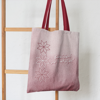 Lina vai kokvilnas auduma maisiņš «Auseklis. Latvju aizsardzības zīme»