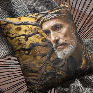 Dekoratīvais spilvens | kolekcija «Kaislības» | «Dzīves koka gars» Dekoratīvais spilvens