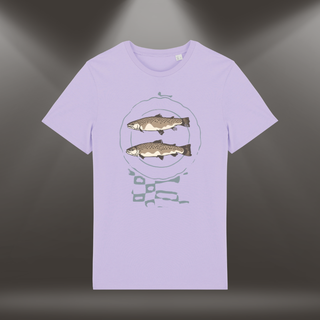 Organiskās kokvilnas T-krekls "Klusais līdzsvars" | Lavandas violets