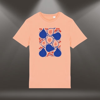 Organiskās kokvilnas T-krekls "Aizliegtā saldme" | Aprikožu tonis