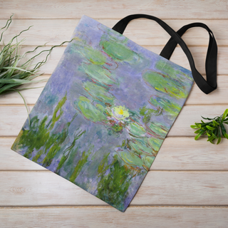 Lina vai kokvilnas auduma maisiņš «Waterlilies - 1915» | Kolekcija «Claude Monet»