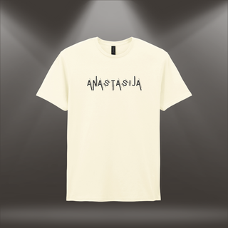 Kokvilnas T-krekls ar vārdu "Anastasija"