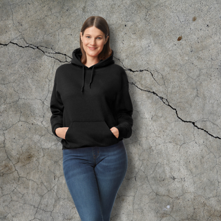 Unisex biezā kapučjaka - hūdijs «GI125» | Melns