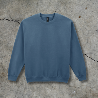 Džemperis ar apaļu apkakli | Pelēkzils