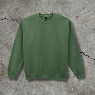 Džemperis ar apaļu apkakli | Militāri zaļais