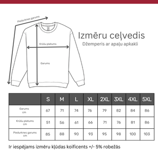 Džemperis ar apaļu apkakli | Tumši zils