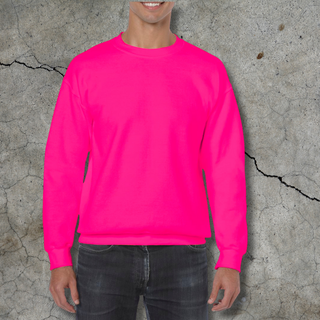 Džemperis ar apaļu apkakli | Neonrozā