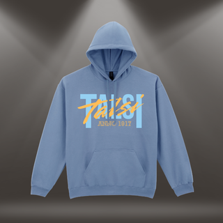 Hūdijs ar apdruku "Talsi. Anno 1917." | Pelēcīgi zils (Stone blue)