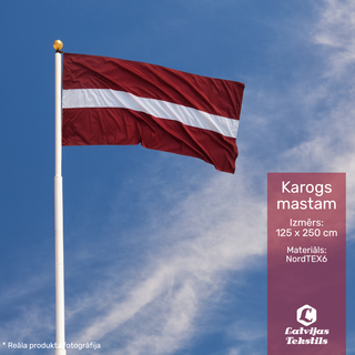 Latvijas karogs mastam | 125 * 250 cm | NordTEX6 audums