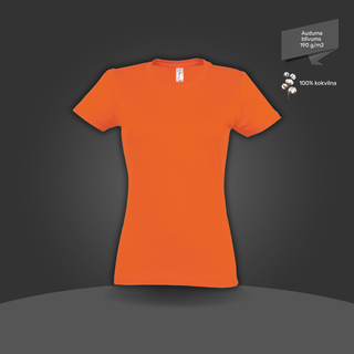 Sieviešu T-krekls - klasiskais | 190 g/m² | Oranžs