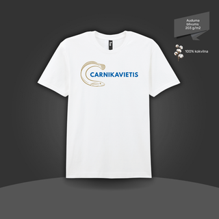 Kokvilnas T-krekls "Carnikavietis" | 4 krāsas