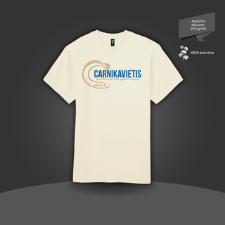 Kokvilnas T-krekls "Carnikavietis – pilsētnieks kopš 2026" | 4 krāsas