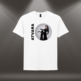 Atvara Hero Photo Logo T-krekls | balts