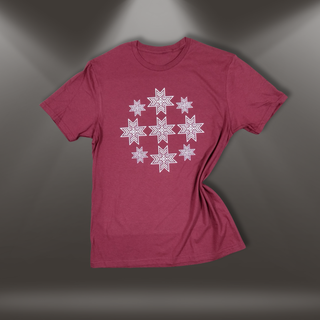 Kokvilnas  T-krekls “Ausekļu koks” | bordo