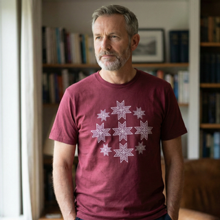 Kokvilnas  T-krekls “Ausekļu koks” | bordo