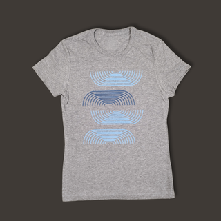 Sieviešu T-krekls “Laika loki” | pelēks, kokvilna