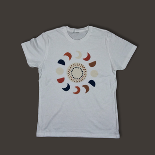 Sieviešu T-krekls “Mēness cikls” | balts, kokvilna