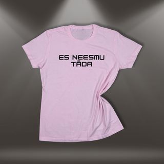 Kokvilnas  T-krekls “Es neesmu tāda” | gaiši rozā