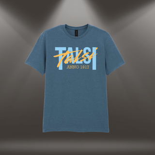 Kokvilnas T-krekls "Talsi. Anno 1917." | Indigo zils