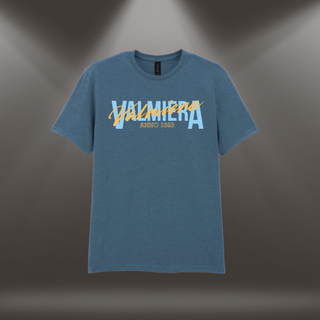 Kokvilnas T-krekls "Valmiera. Anno 1323." | Indigo zils