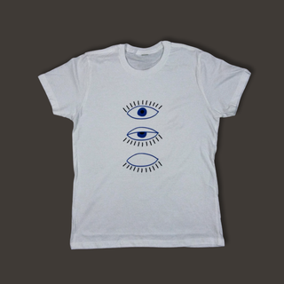 Sieviešu T-krekls “Skaties. Redzi. Zini.” | balts, kokvilna