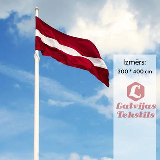 Latvijas Karogs Mastam | 200 * 400 Cm Specializts Audums Karogs